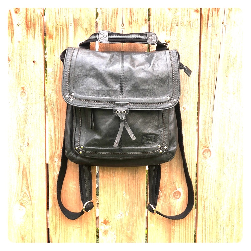 The Sak Convertible Back Pack Crossbody Bag Black